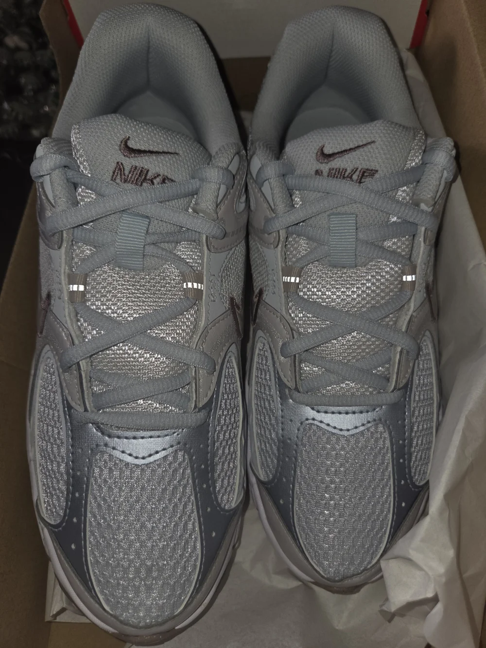 Nike Men’s Silver/Grey Athletic Running Sneakers